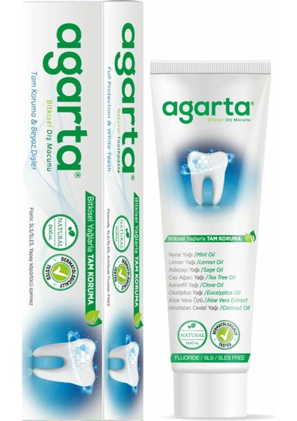 Agarta Doğal Diş Macunu 100ml Bitki Özlü
