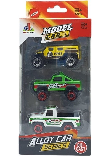 3'lü Araba Off-Road Seti - Die Cast - DS045 fırsatları