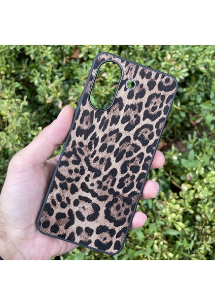 Xiaomi Redmi 13C Kılıf Leopar Desenli Içi Kadife Kapak
