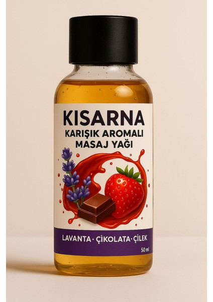 Yenilebilir Cinsel Ilişkide Sürülebilen Masaj Yağı Lavanta Çikolata Çilek Egzotik Tropikal Kokulu Kayganlaştırıcı