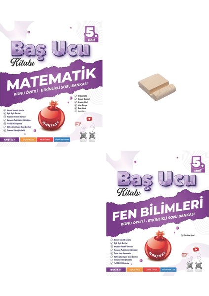 5. Sınıf Matematik ve Fen Bilimleri Baş Ucu Kitabı Maarif Modeli + Telefon Standı