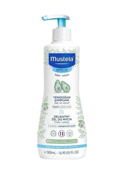 Mustela Dermo Cleansing Yenidoğan Saç ve Vücut Şampuanı 500ml