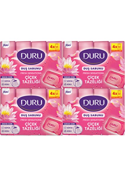 Fresh Sensations Çiçek Tazeliği 16 Adet Duş Sabunu 4x600 gr Ferahlatıcı Etki fırsatları