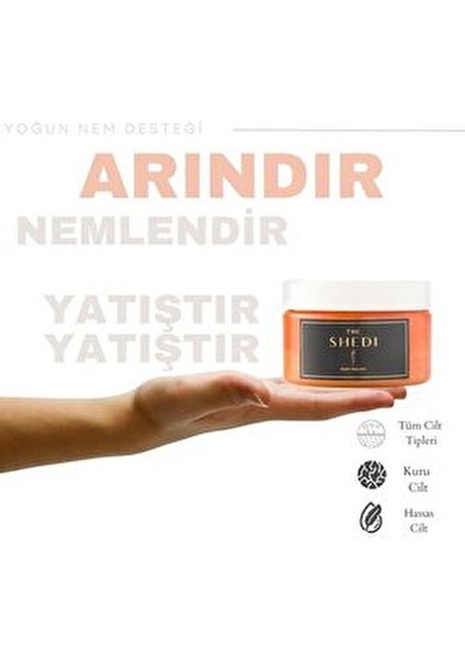 Portakal Vücut Peelingi Çatlak Görünümünü Azaltan 250 gr Yoğun Nem Desteği