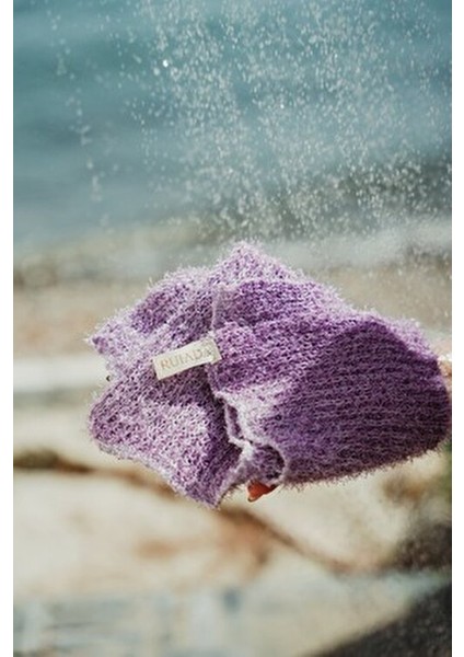 Extra Esnek Mor Banyo Lifi Polyester Malzemeden Üretilmiş 30x40 cm Tüm Cilt Tiplerine Uygun indirimleri