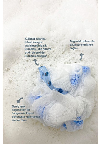 Banyo Lifi Large Canlandırıcı Etkili Bol Köpüklü Cilt Temizliği İçin 1 Adet