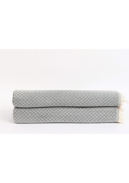 2'li Balıksırtı Desenli Dokuma Koltuk Örtüsü – 170X210 cm