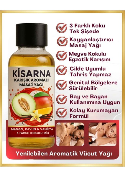 Masaj Yağları Erotik Masaj Yağları Mango Kavun Vanilya Karışık Kokulu Aromatik Miks fiyatları