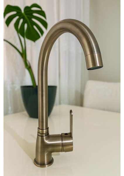 Mat-Gold Mutfak Bataryası 360 ° Döner Gövdeli- Pirinç modelleri