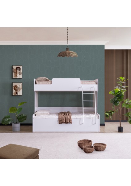 Compact Beyaz Ranza Üst 90*200-ALT 120*200