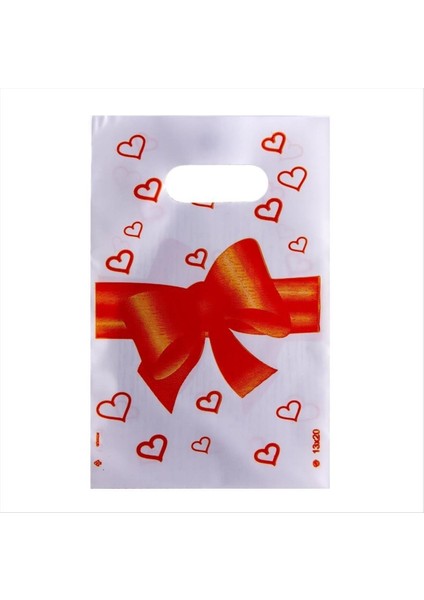 shop 13X20 Fiyong El Tutma Poşet Paketi 100 Adet-Kırmızı fiyatları