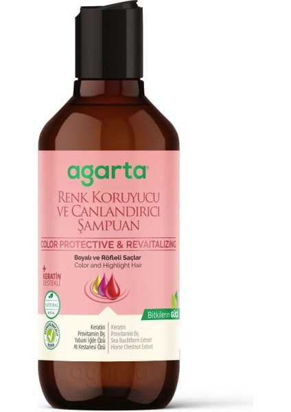 Agarta Renk Koruyucu ve Canlandırıcı Şampuan 400ml