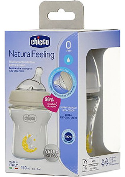 Natural Feeling Cam Biberon 150 ml 0+ Ay modelleri