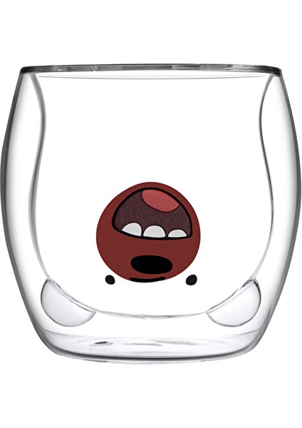 Borosilikat Çift Cidarlı Cam Kupa 300 cc