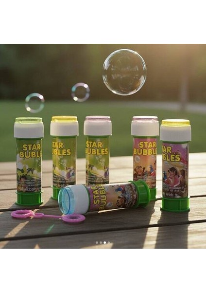 Star Bubbles Baloncuk Üflemeli Köpük Oyuncak 4 Adet modelleri