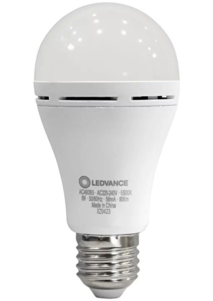 Ledvance Osram Şarjli Ampul E27 8W/865LM 6500KW 827 E27