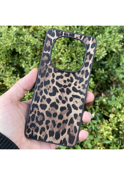 Xiaomi Redmi Note 14 Pro 4g Kılıf Leopar Desenli Içi Kadife Kapak