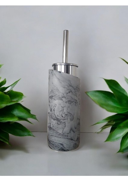 Antrasit Serisi Beton Tuvalet Fırçalığı,dekorasyon,aksesuar fırsatları