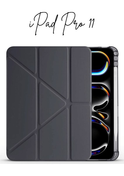 iPad Pro 11 2025 M5 Çip Uyumlu Tri Folding Kalem Bölmeli Akıllı Standlı Özellikli Kılıf fiyatları
