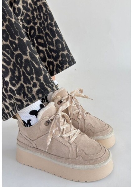 Bej Süet Bağcıklı Bot 265598 37 modelleri