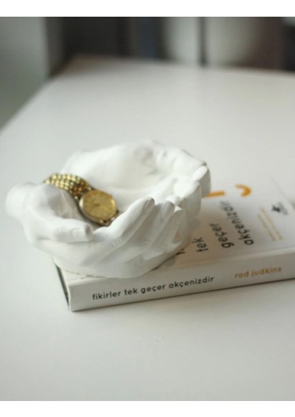 Dekoratif El / Avuç Figürlü El Yapımı Beton Organizer / Kase/ Anahtarlık/ Biblo /mumluk fırsatları