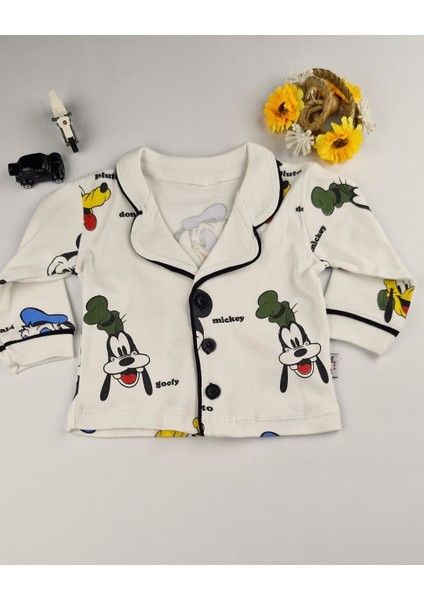 %100 Pamuk Bebek Pijama Takımı – 6-24 Ay – Yumuşak ve Nefes Alan Kumaş