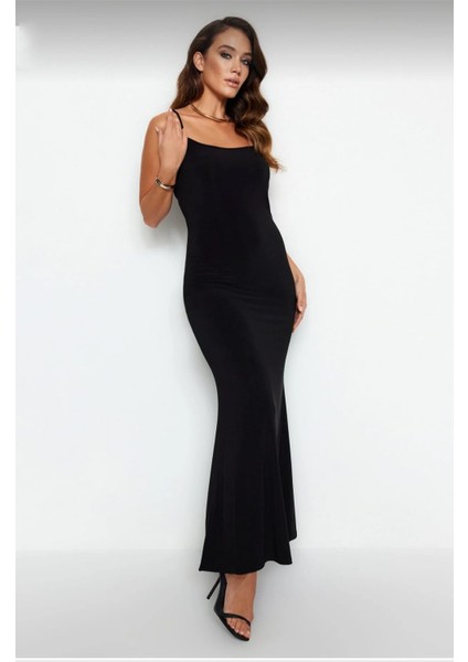 Kadın Ayarlanabilir Askılı Uzun Balık Etekli Elbise fiyatları