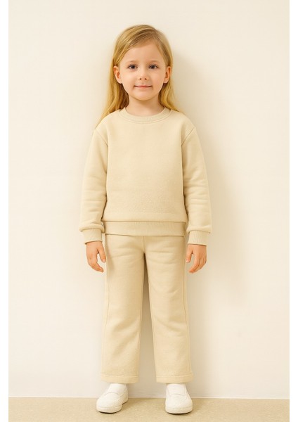 Taşlı Kışlık Kız Çocuk Ispanyol Paça Takım modelleri