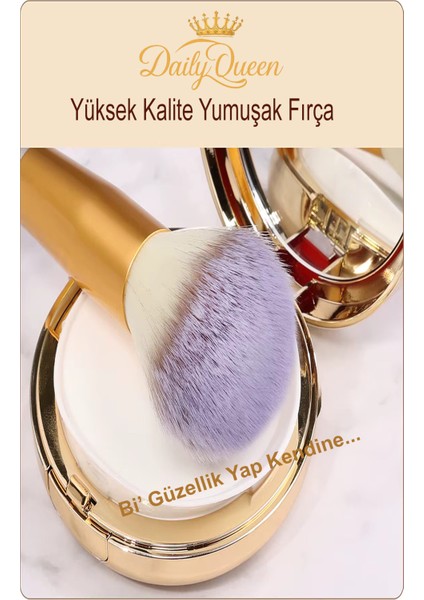 Makyaj Fırça Seti Deri Çantalı Lüx ve Kaliteli