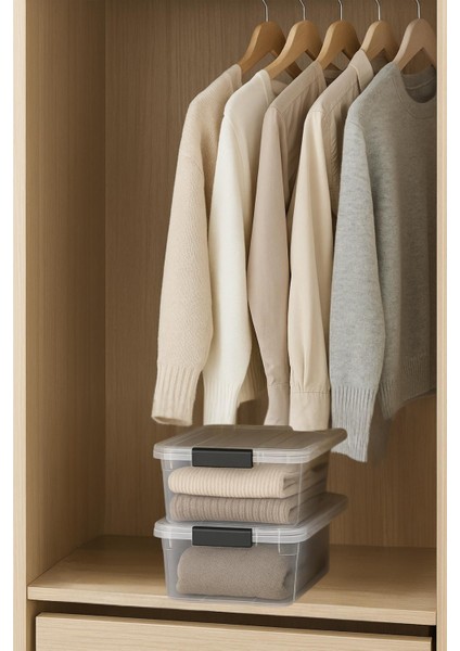 2 Li Şeffaf Saklama Kutusu & Düzenleme Kutusu 10,5 Lt fiyatları