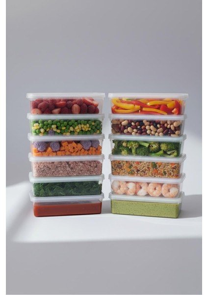 12 Li Kapaklı Derin Saklama Kabı Buzdolabı Düzenleyici 1.5 Lt modelleri