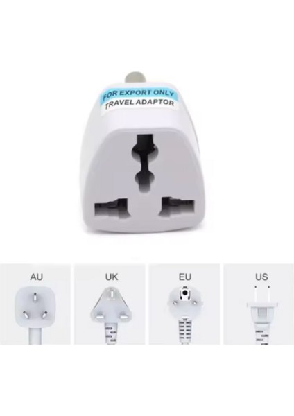 Hac Umre 40+Ülke Yurtdışı Seyahat Prizi Adaptör Fiş Topraklı G Tipi (3 Adet) modelleri