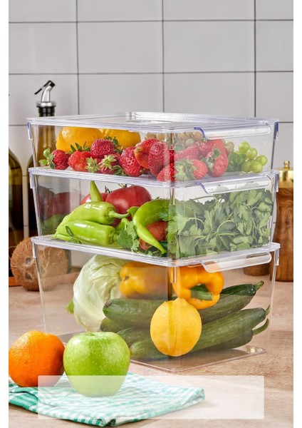3 Lü Buzdolabı Organizeri Mıx Set (3 Lt + 4,5 Lt + 6 Lt) fiyatları