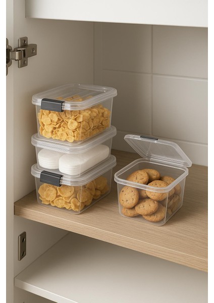 4 Lü Şeffaf Saklama Kutusu & Düzenleme Kutusu 3,2 Lt fiyatları