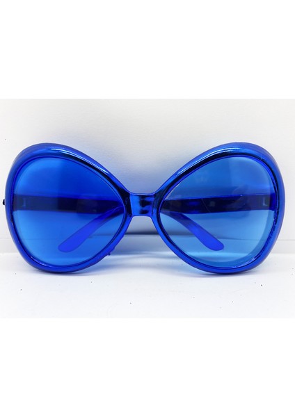 Zeroshop Mavi Renk Yeşilçam Nostalji 80LI Yıllar 90LI Yıllar Parti Gözlüğü 7X16 cm