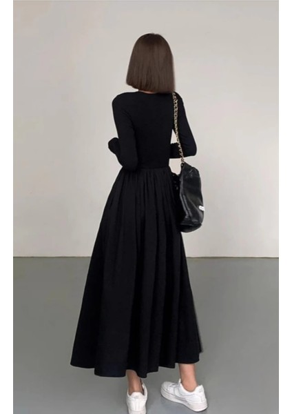 Kadın Uzun Kloş Etekli Elbise fiyatları