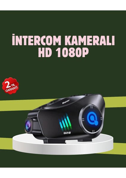 Q28 Full Hd Kameralı Motosiklet Kask Kulaklığı – 45 Saat Müzik, Ipx6 Su Geçirmez