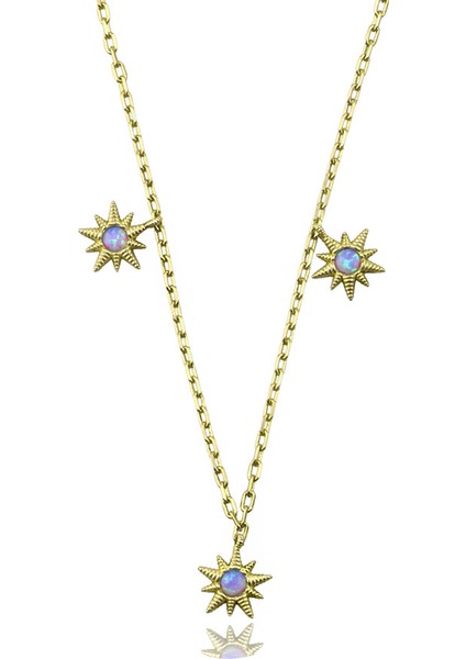 Kutup Yıldızı Gümüş Kolye Ms3373