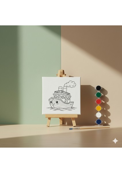 Çocuklar Için Ulaşım Araçları Serisi Gemi Baskılı Boyama Seti fiyatları