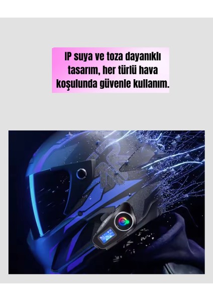 500 Metre Interkom Mesafeli Kask Kulaklığı Gürültü Engelleyici fırsatları