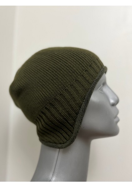 Haki Erkek Yumuşak Polar Içli Kulak Kapatan Kışlık Bere modelleri