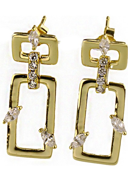 Lui S 10 Halka Gümüş Küpe MS3728, 925 Ayar Kadın Gümüş Küpe, Ithal Ürün