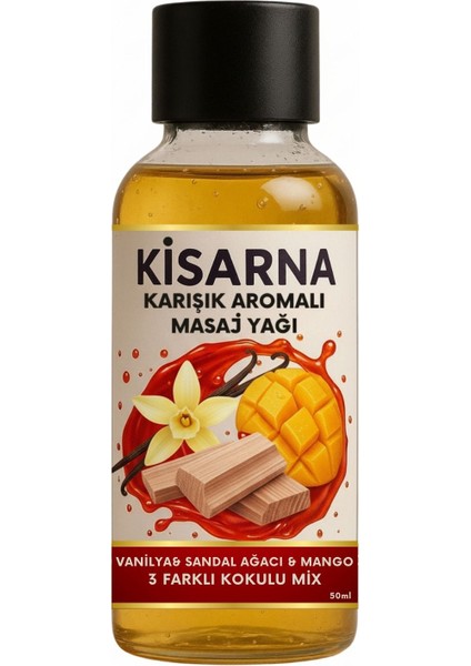 Vücut Bakımı Masaj Yağı Kayganlaştırıcı Vanilya Sandal Ağacı Mango Kokulu Özel Bölge Masajlarına Uygun