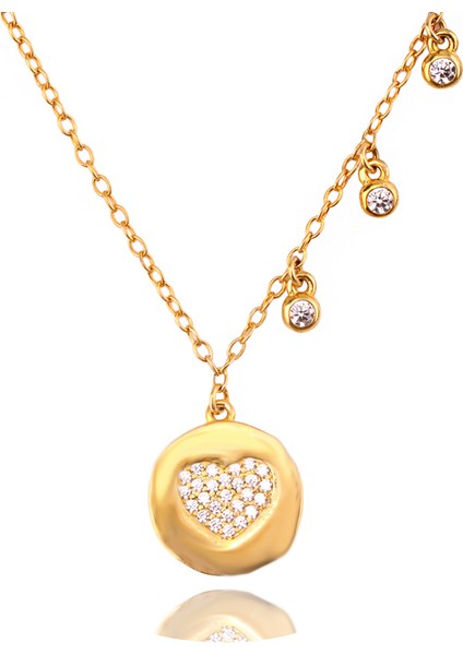 Kalp Gümüş Kolye MS3351