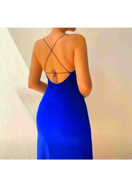 Kadın Sırt Dekolte Yırtmaçlı Elbise fiyatları