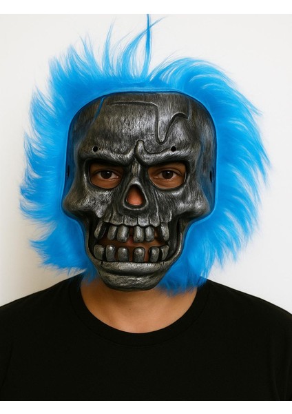 Zeroshop Cadılar Bayramı Lacivert Saçlı Maske