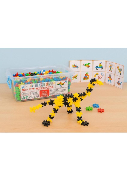 Puzzle Blocks Mozaik Puzzle Kutulu Zeka Oyunları Küçük Boy 80 Parça modelleri