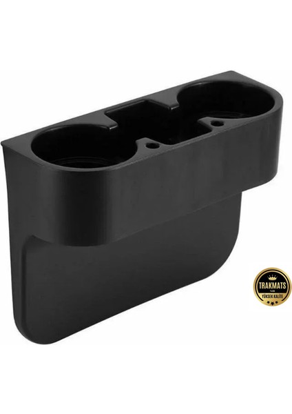 Peugeot 206 1999-2000-2001-2002-2003-2004 Araç Içi Koltuk Arası Bardak Tutucu & Başlık Askılı Bardaklık Organizer – Siyah, 26.5X8X9.5 cm – Pratik Eşya Düzenleyici