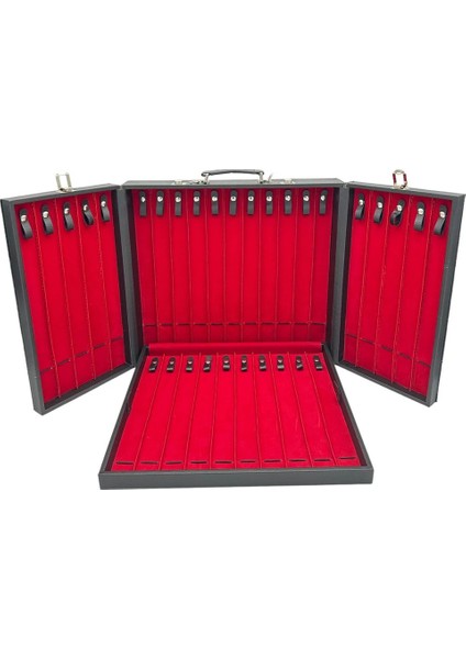 31 Kapasiteli Tesbih Çantası (Siyah-Deri) modelleri