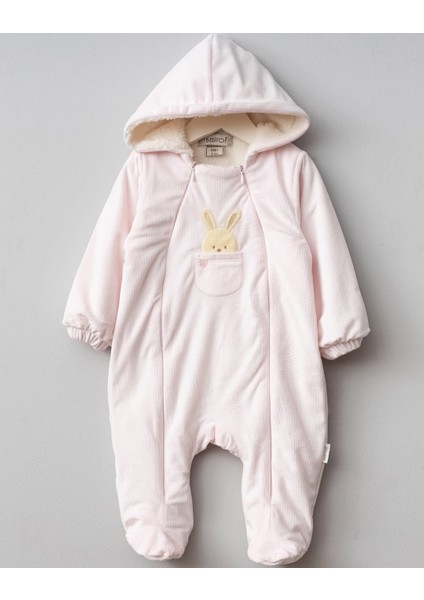 Sevimli Tavşan Desenli Kapüşonlu Wellsoft Astarlı Astronot Kozmonot Tulum fiyatları